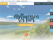 Tablet Screenshot of malbuisson-les-lacs.com